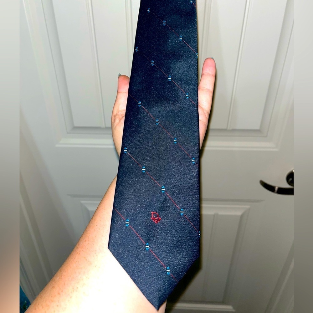 Christian Dior Vintage Tie, Navy
